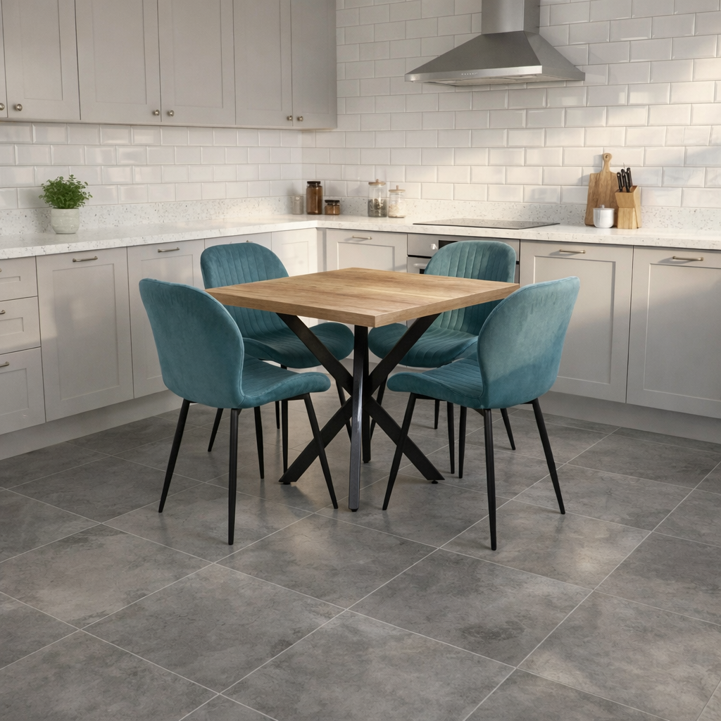 Комплект Квадратна маса Tania с 4 стола Estera