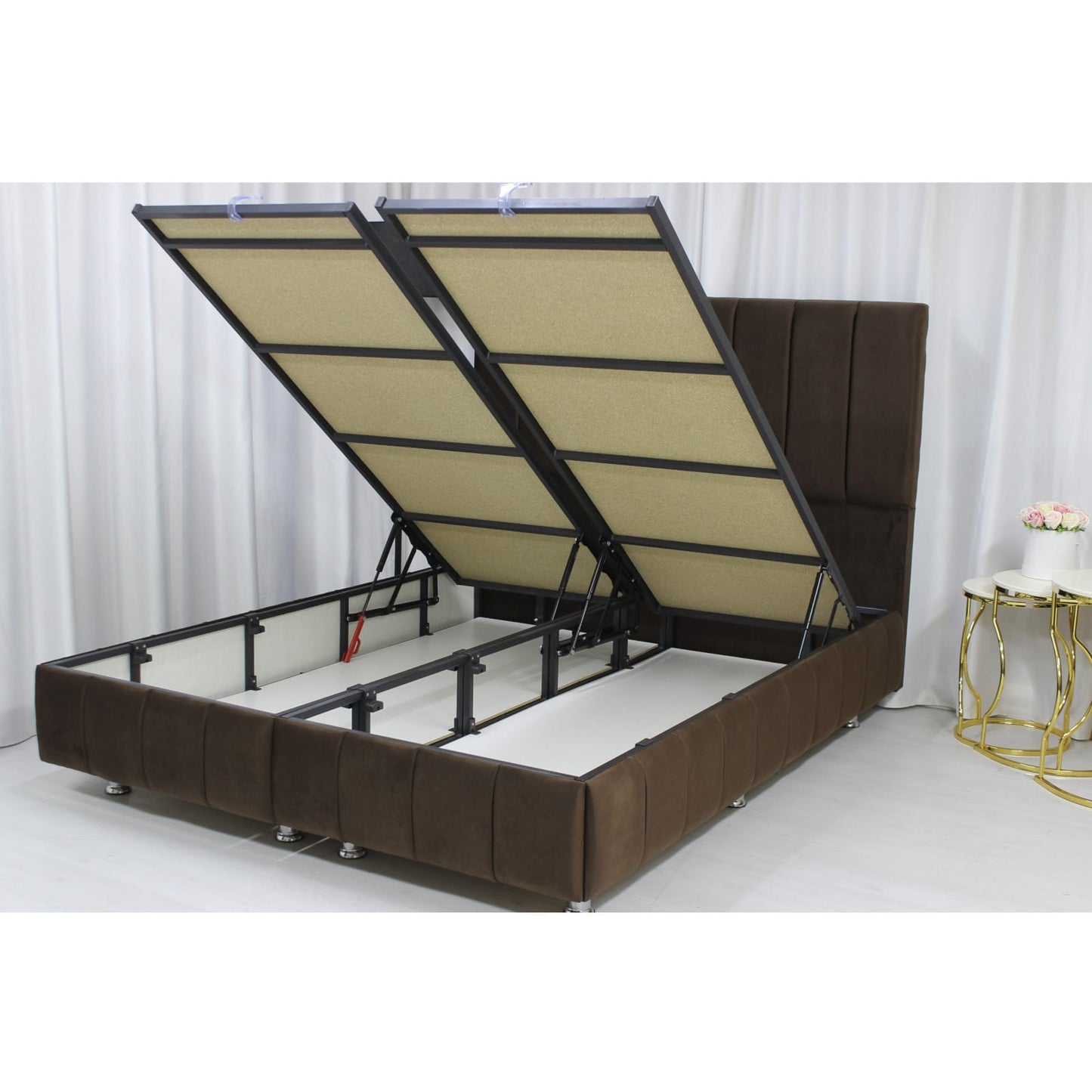 Легло Ava кафяво с матрак