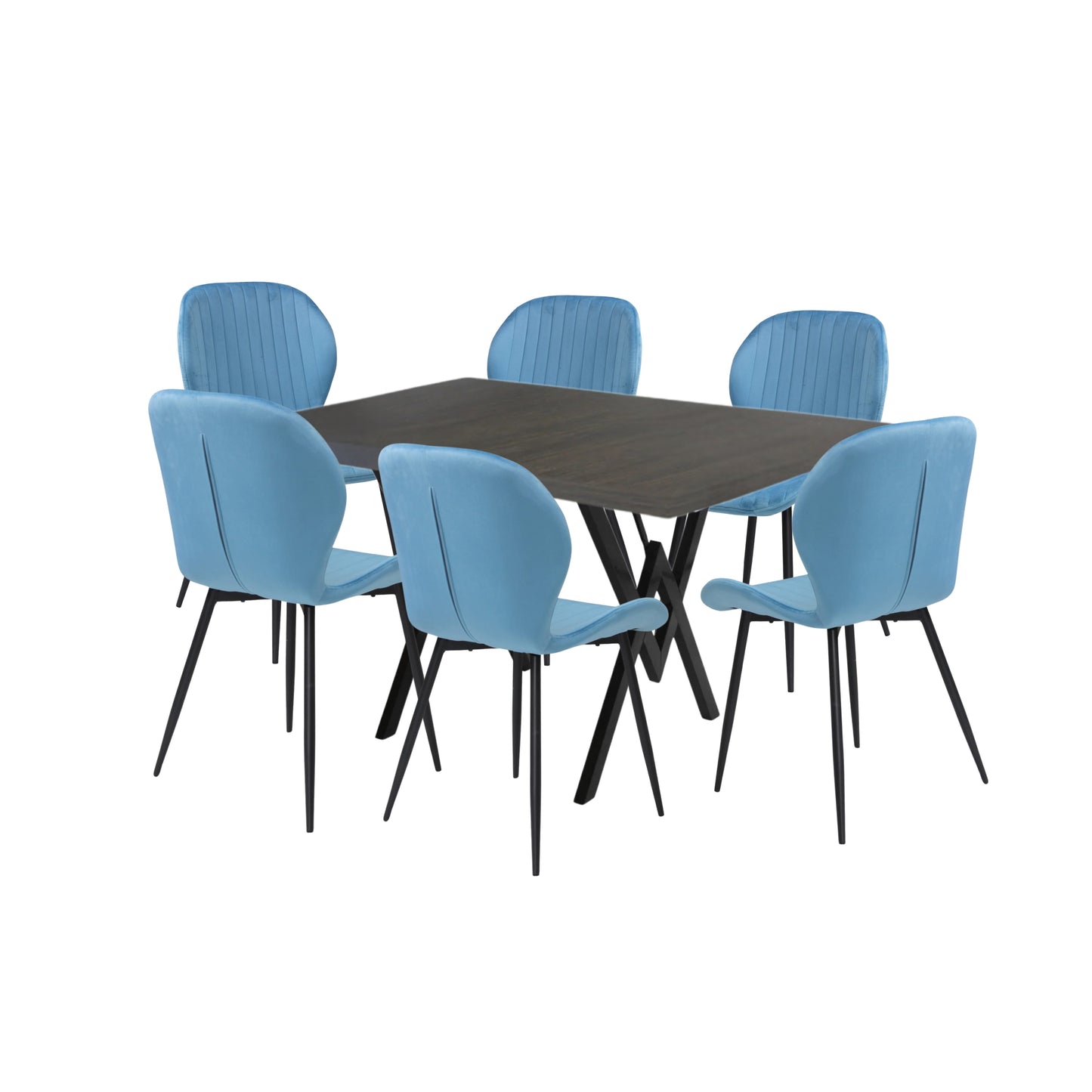 Маса Стела Венге с 6 стола Естера