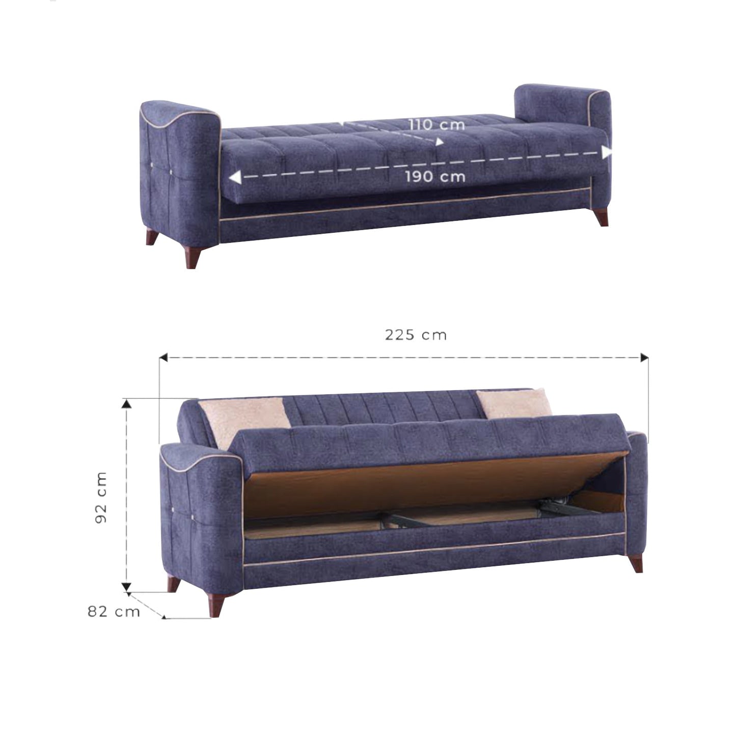 Диван Лена Антрасит