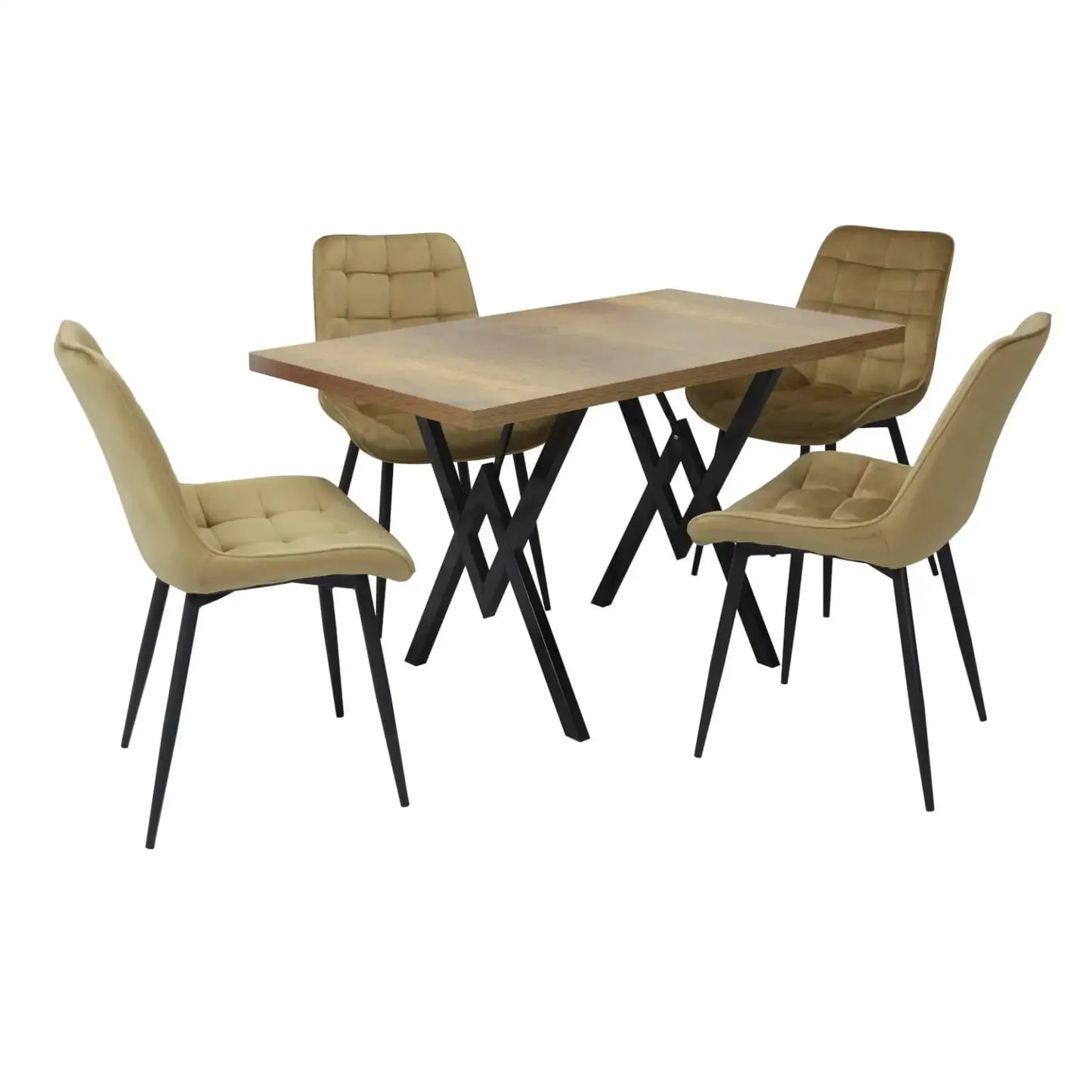 Маса Стела Орех С 4 Стола Onix