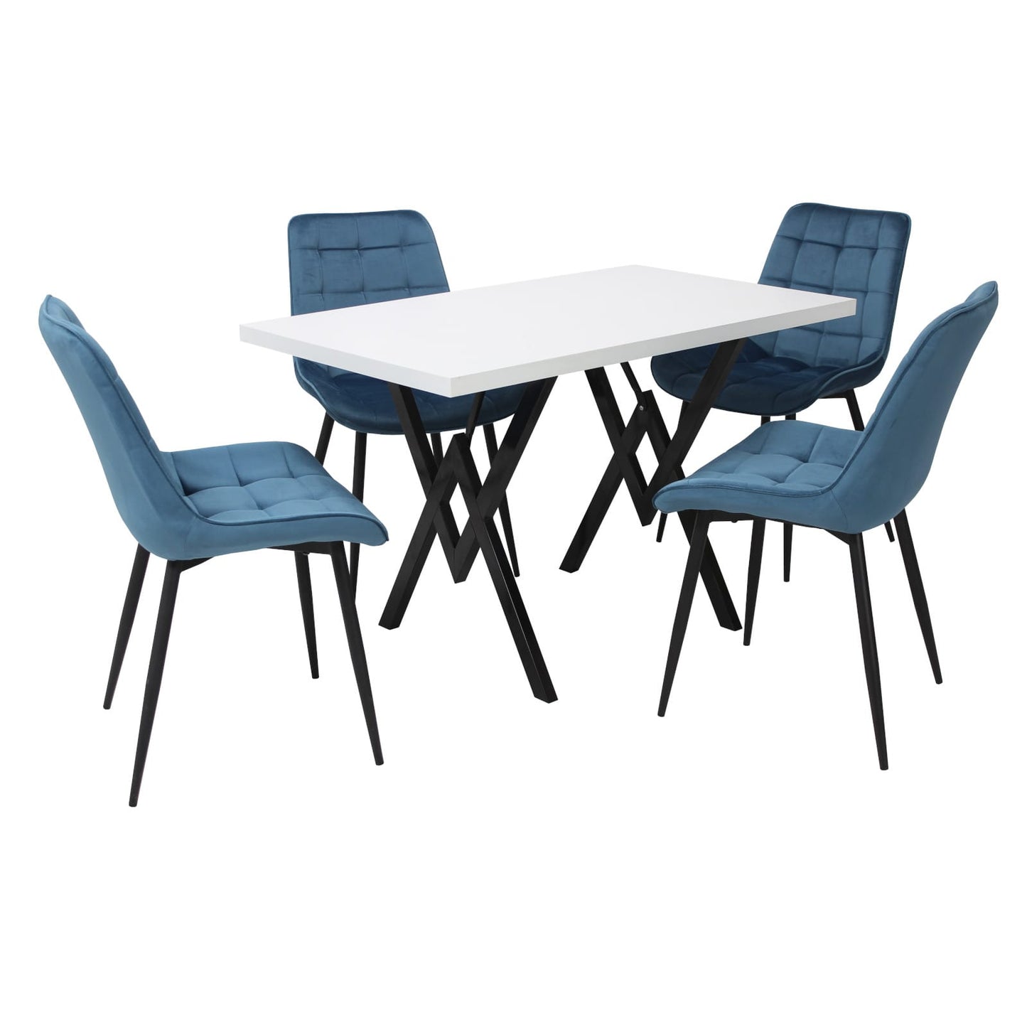 Маса Стела бяла С 4 Стола Onix