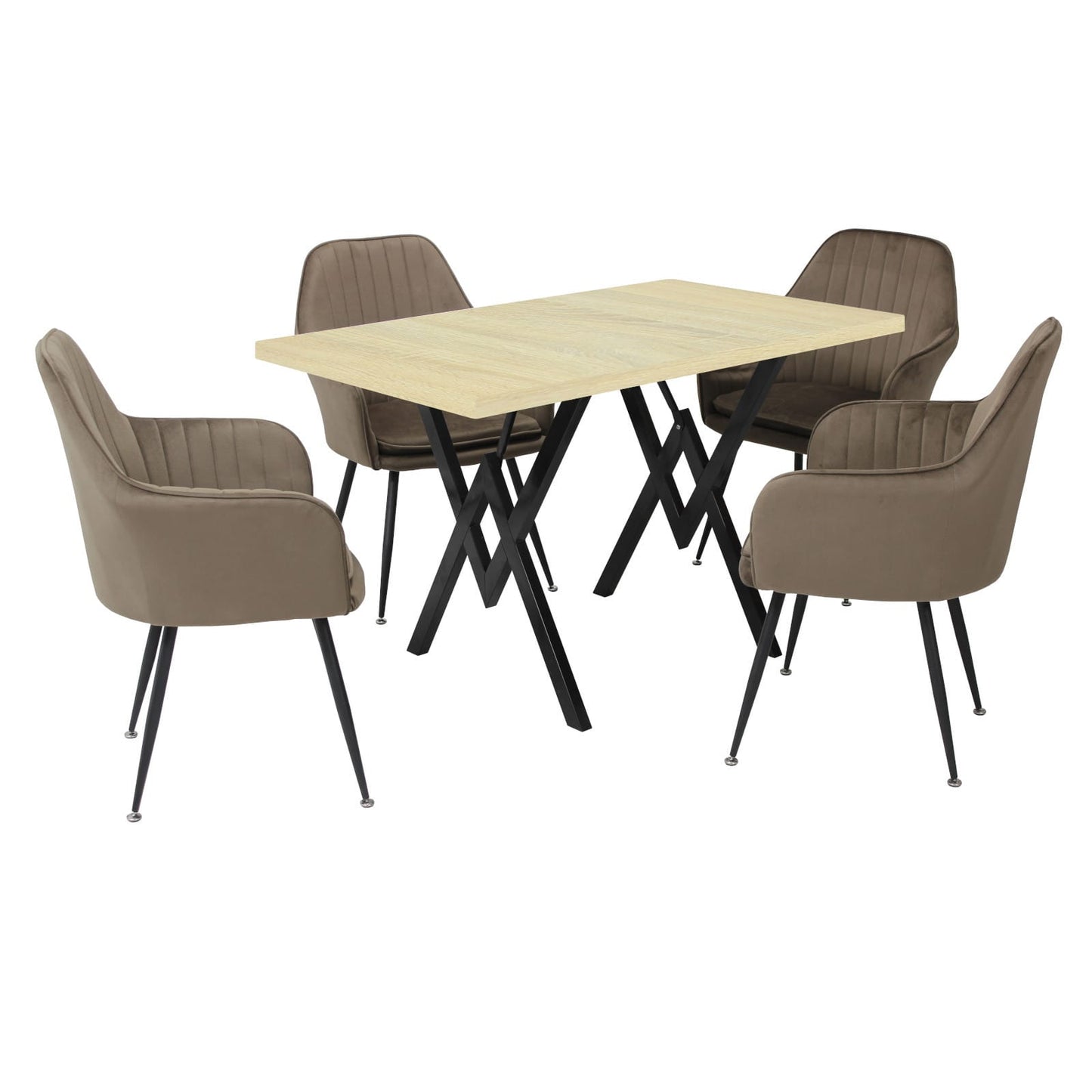 Маса Стела Дъб Сонома С4 Стола Корал