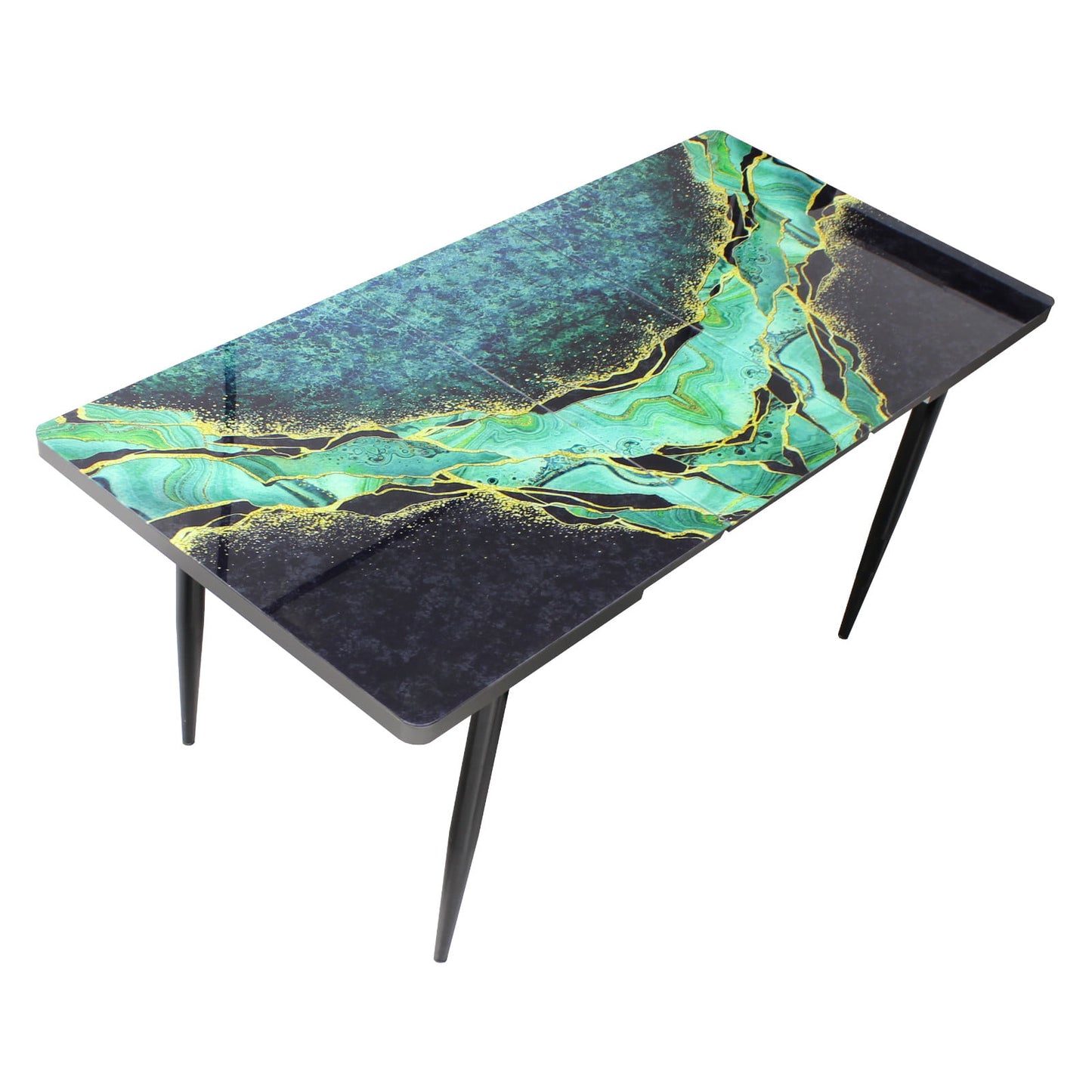 Разтегателна маса Crystal с 6 стола Onix