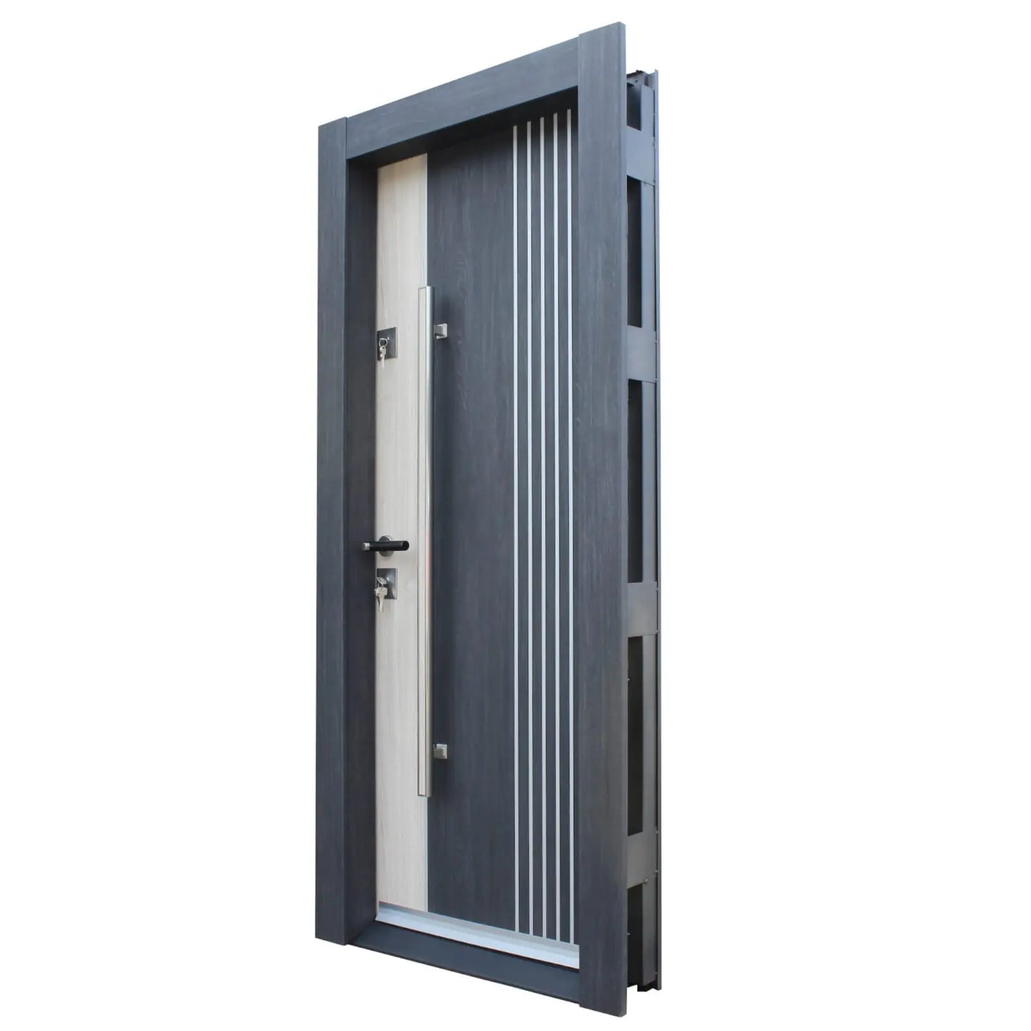 Метална врата с MDF Artis 506 Антрацит