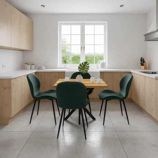 Комплект Квадратна маса Tania с 4 стола Estera