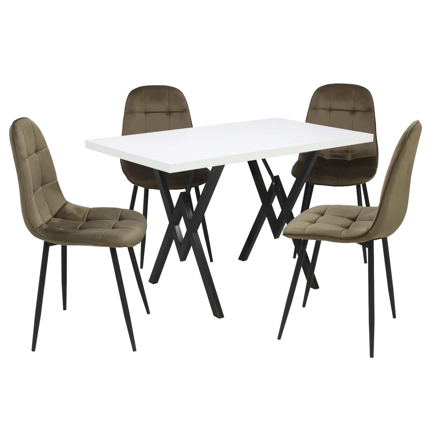 Маса Стела Бял с4 Стола Livo