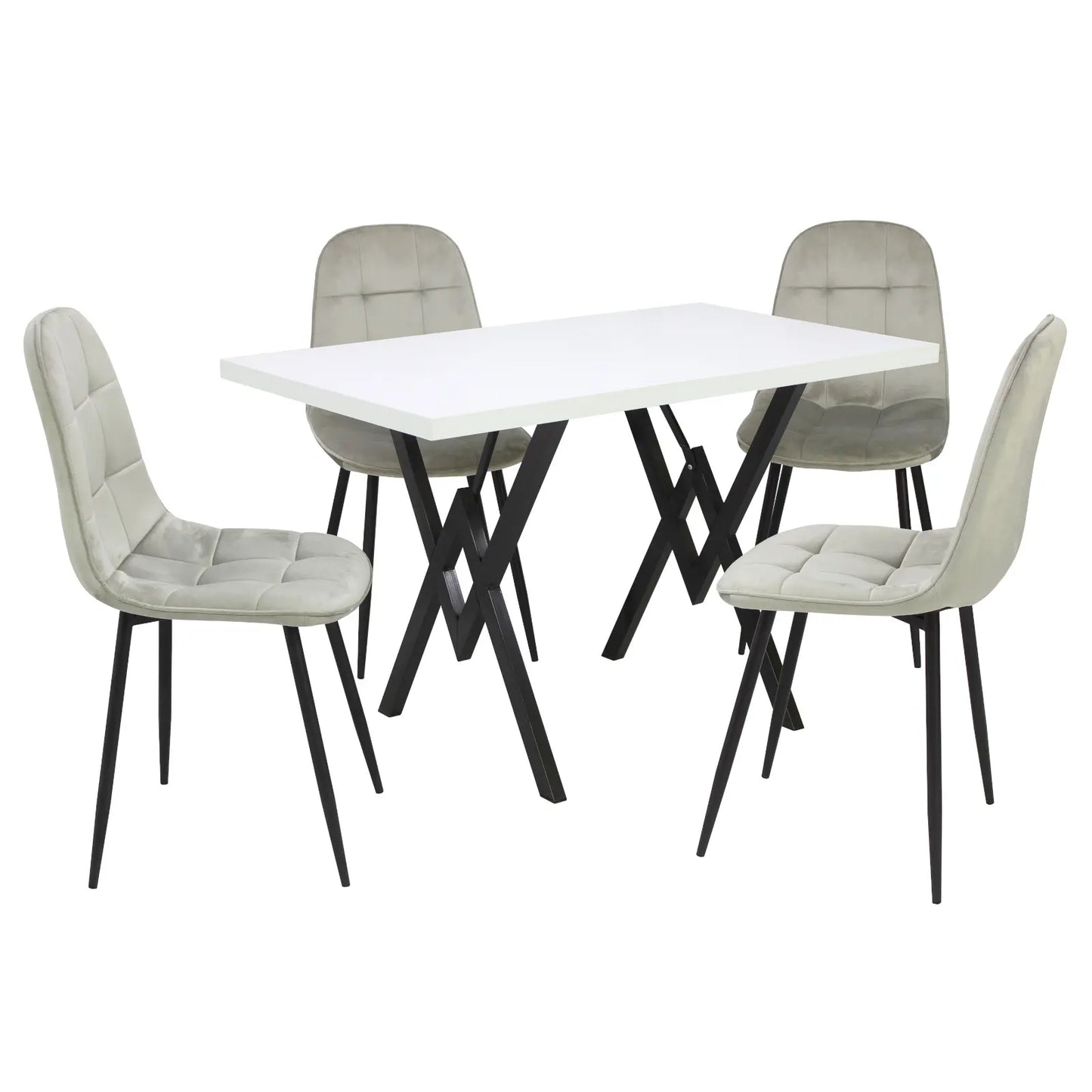 Маса Стела Бял с4 Стола Livo