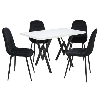 Маса Стела Бял с4 Стола Livo