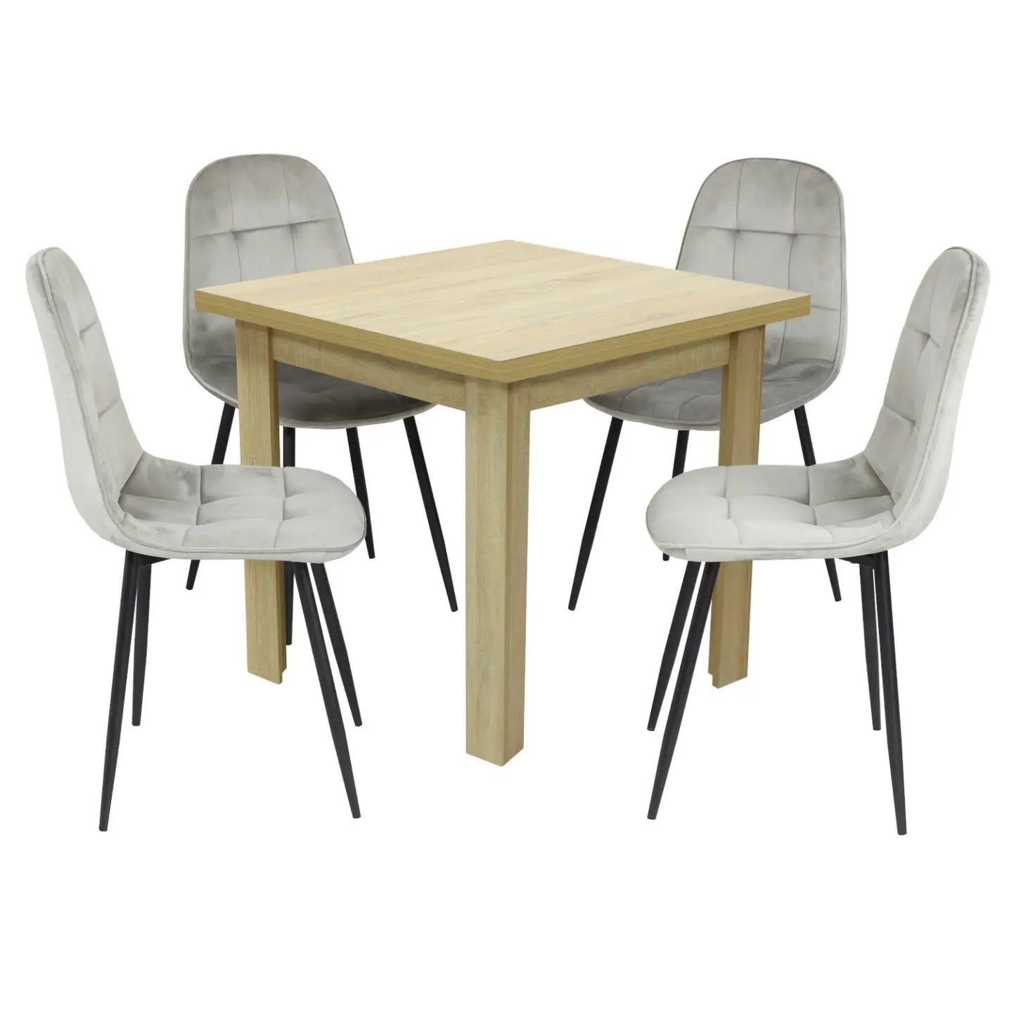 Маса Vero Дъб Сонома с4 Стола Livo