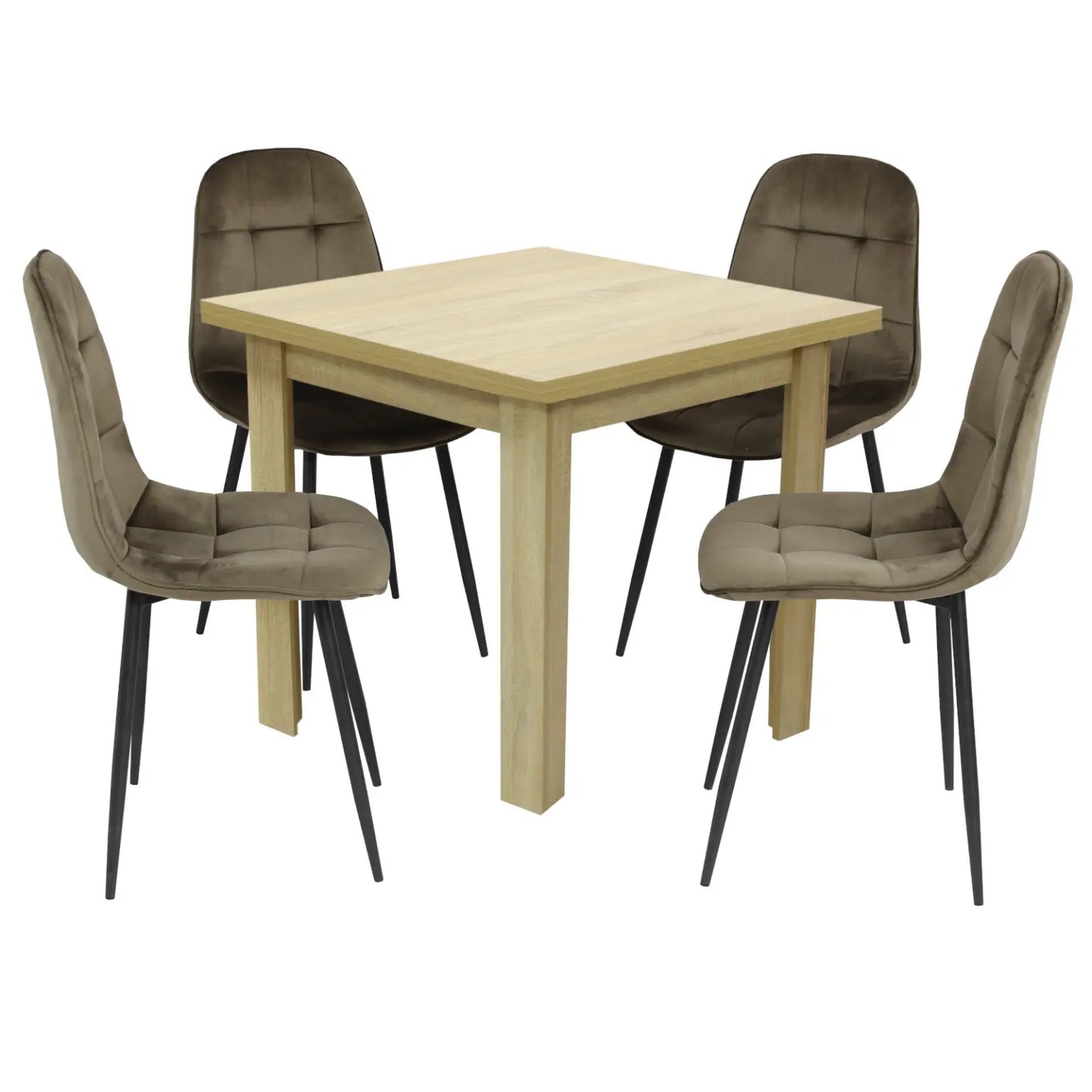 Маса Vero Дъб Сонома с4 Стола Livo