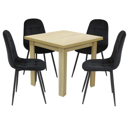 Маса Vero Дъб Сонома с4 Стола Livo