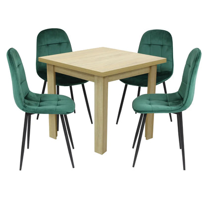 Маса Vero Дъб Сонома с4 Стола Livo