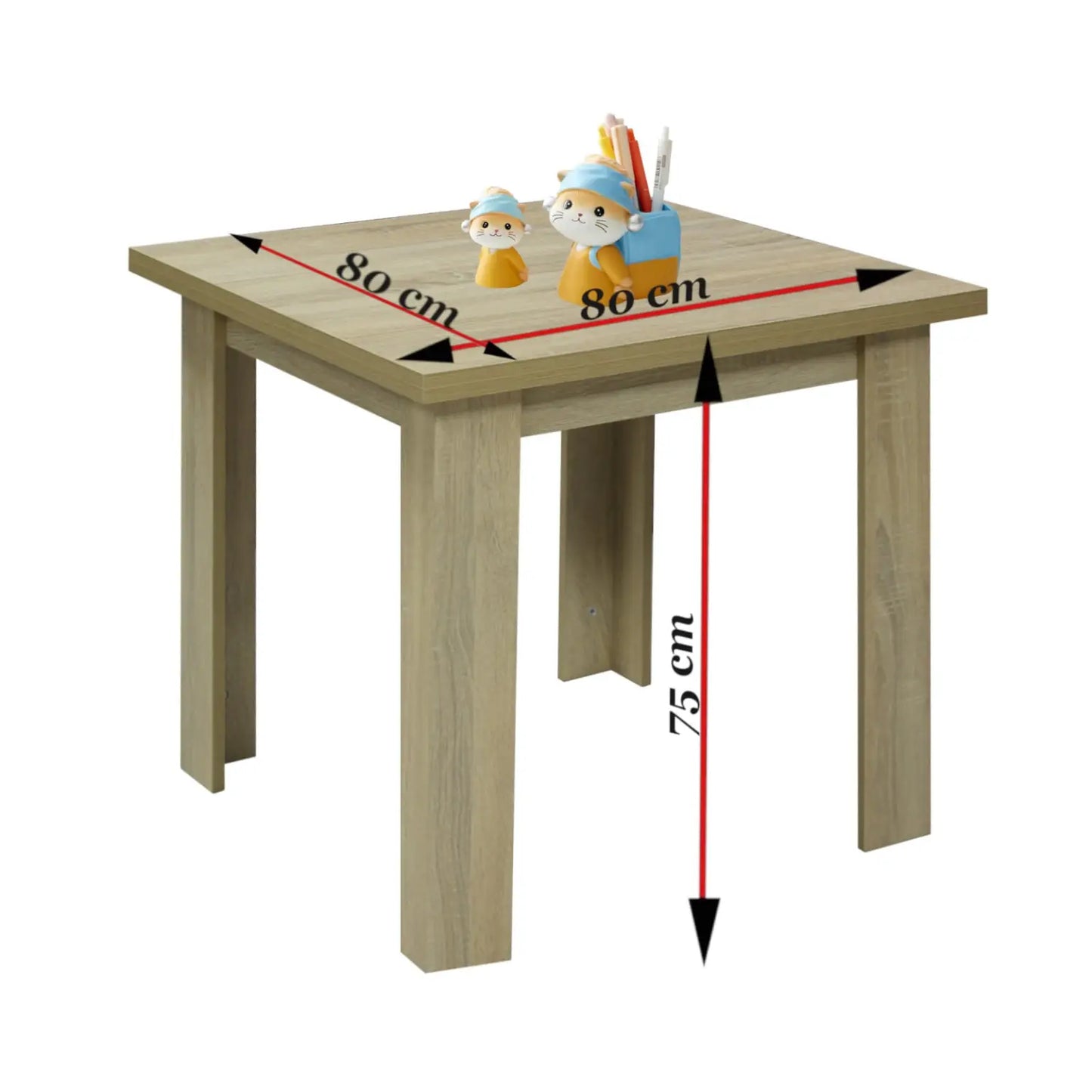 Маса Vero Дъб Сонома с4 Стола Livo