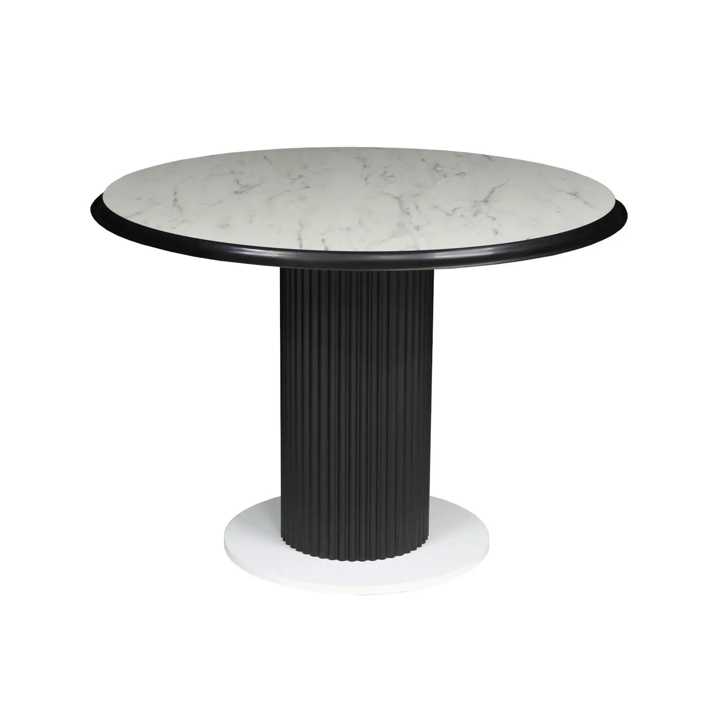 Фиксирана кръгла маса Belize Бял Мрамор
