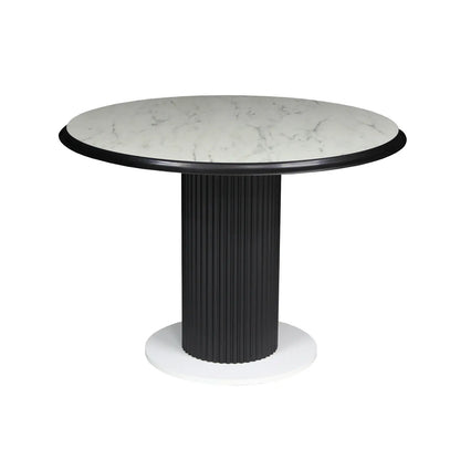 Фиксирана кръгла маса Belize Бял Мрамор