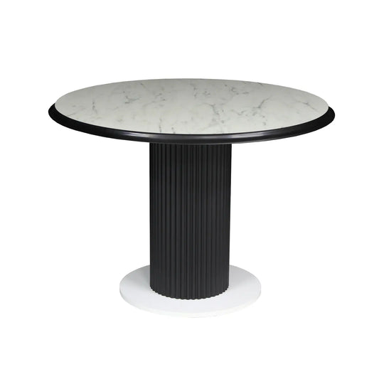 Фиксирана кръгла маса Belize Бял Мрамор