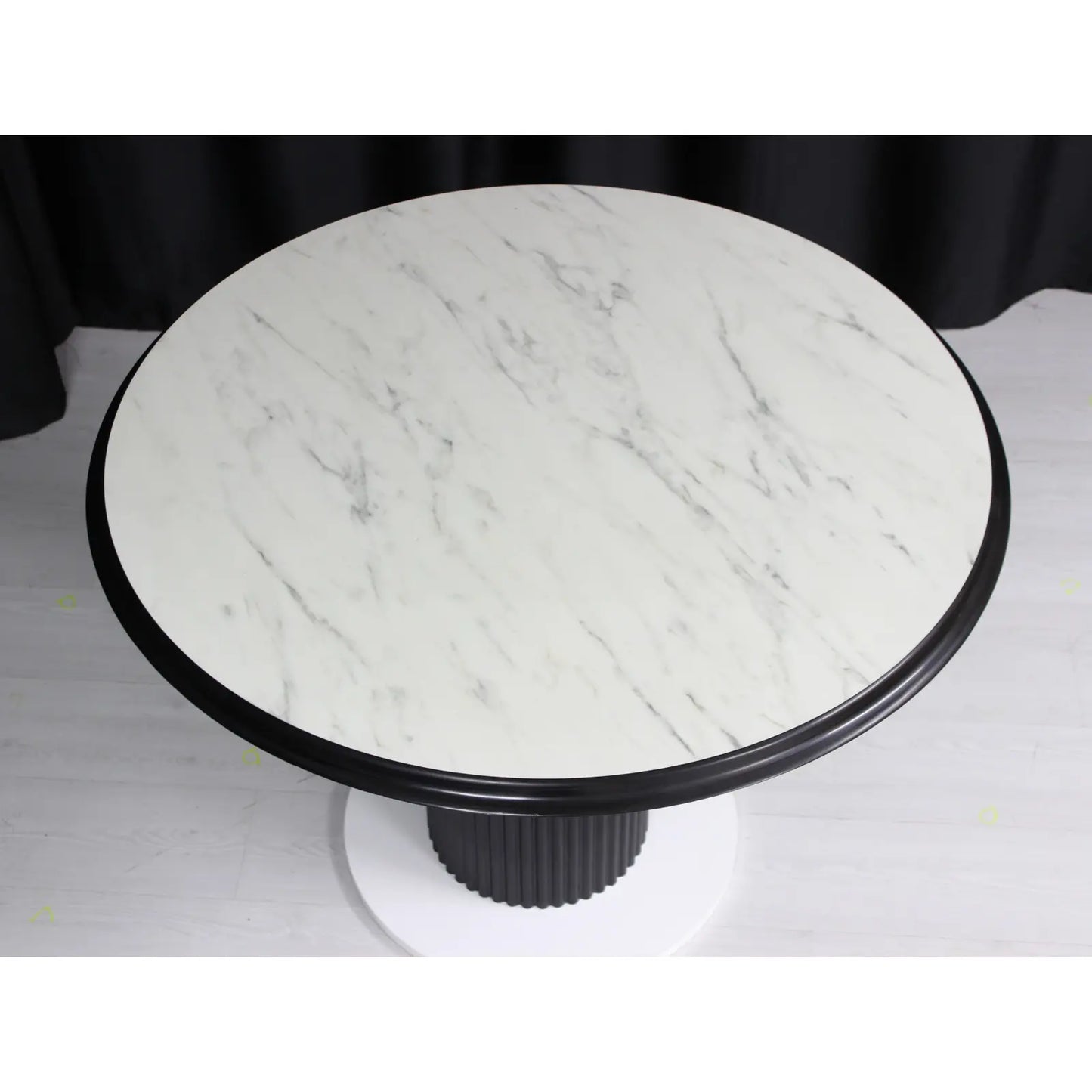 Фиксирана кръгла маса Belize Бял Мрамор