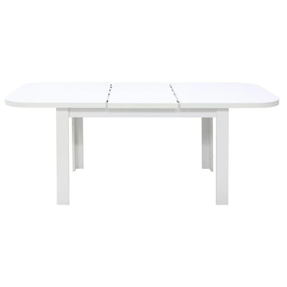 Разтегателна Маса Рома Бял с6 Стола Livo