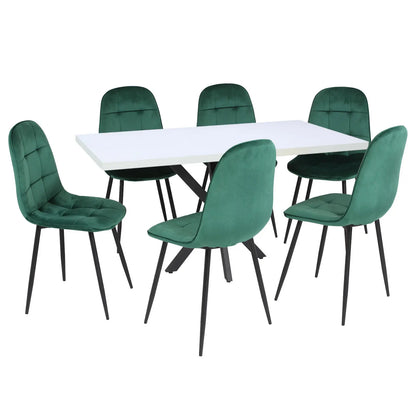 Маса Lidya Бял с6 Стола Livo