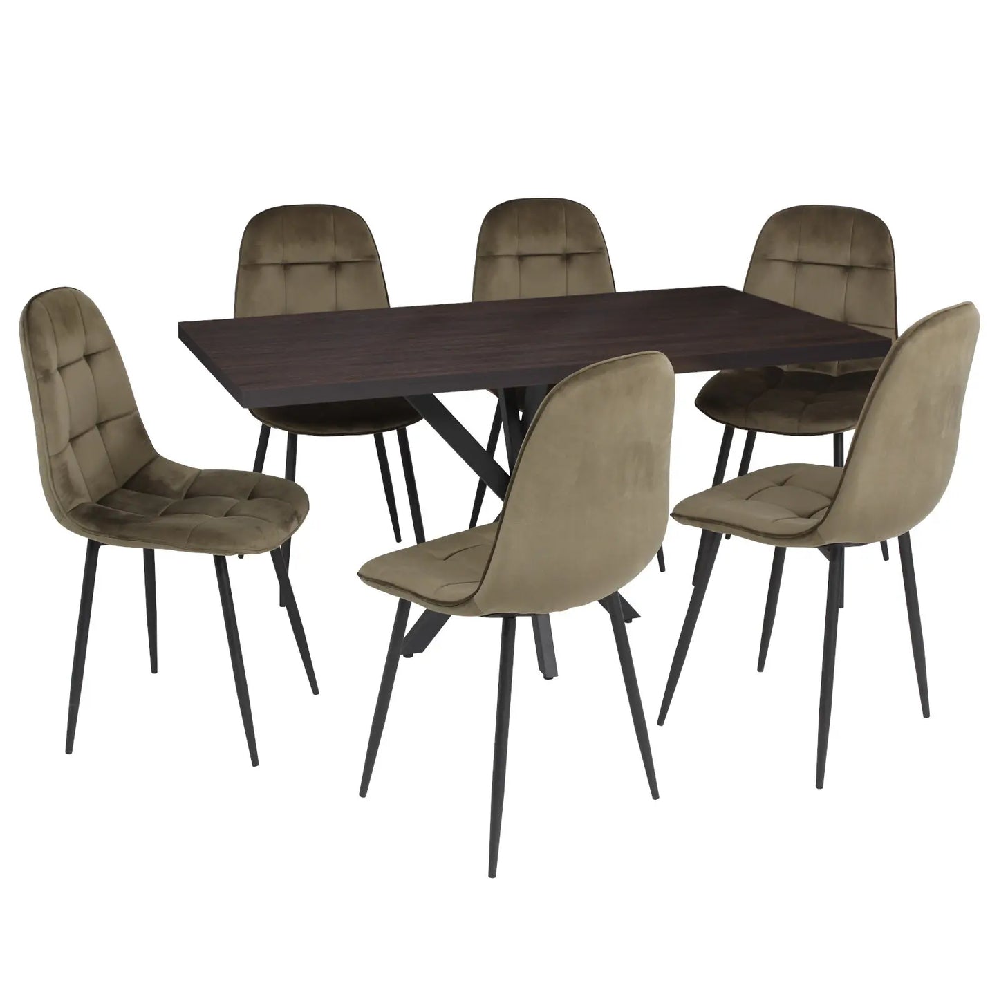 Маса Lidya Венге с6 Стола Livo