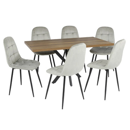 Маса Lidya Орех с6 Стола Livo