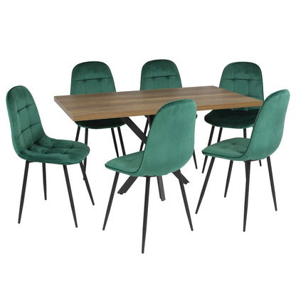 Маса Lidya Орех с6 Стола Livo