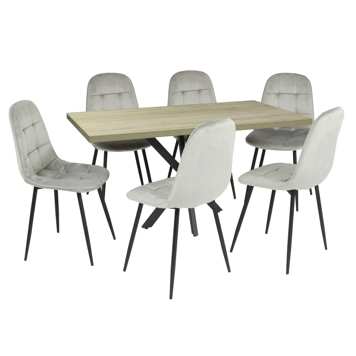 Маса Lidya Сонома с6 Стола Livo