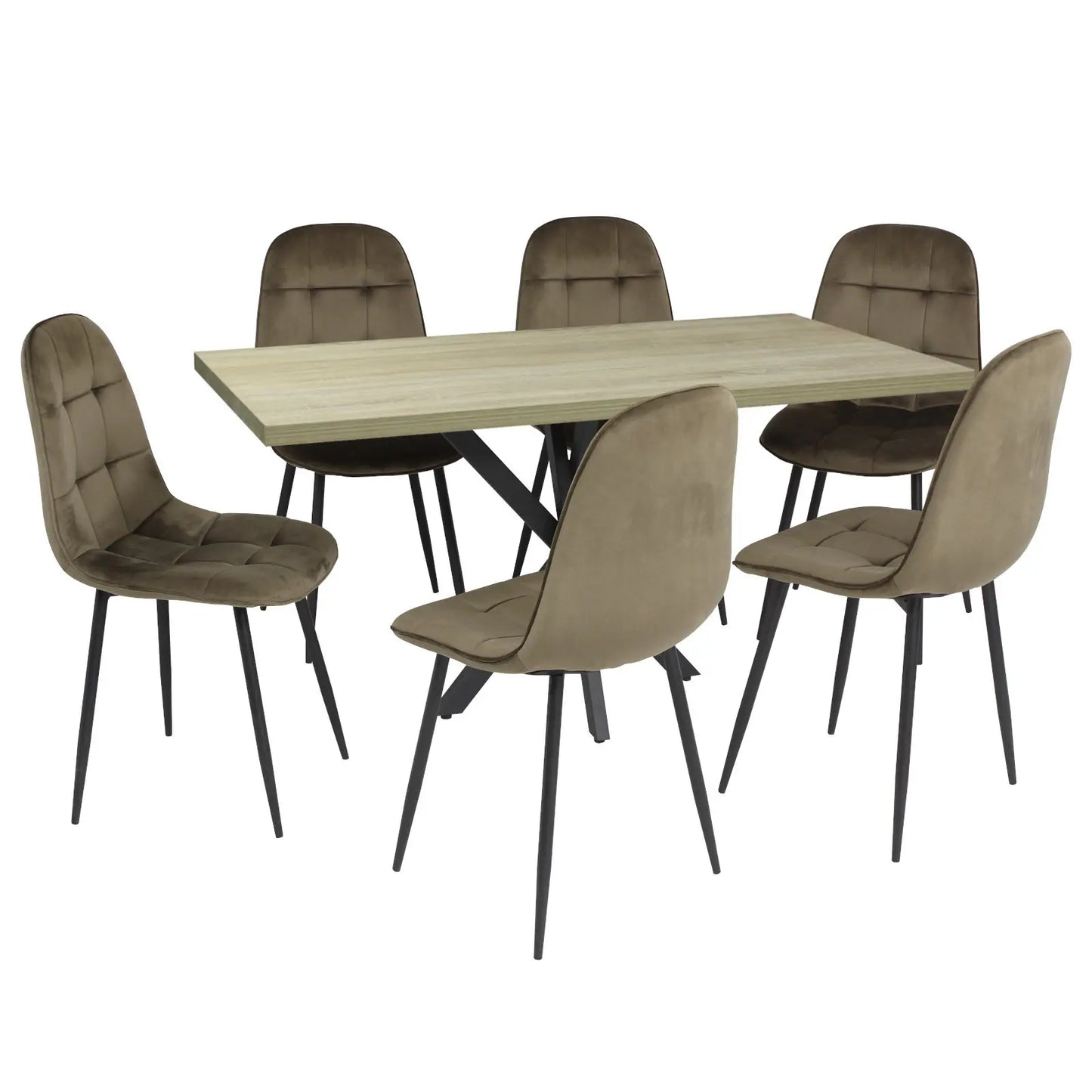 Маса Lidya Сонома с6 Стола Livo