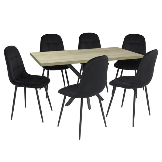 Маса Lidya Сонома с6 Стола Livo