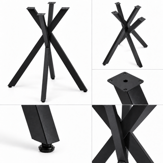 Крака за маса Cross Line Black X