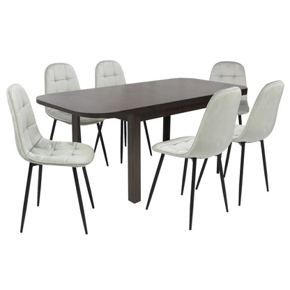 Разтегателна Маса Рома Венге с6 Стола Livo