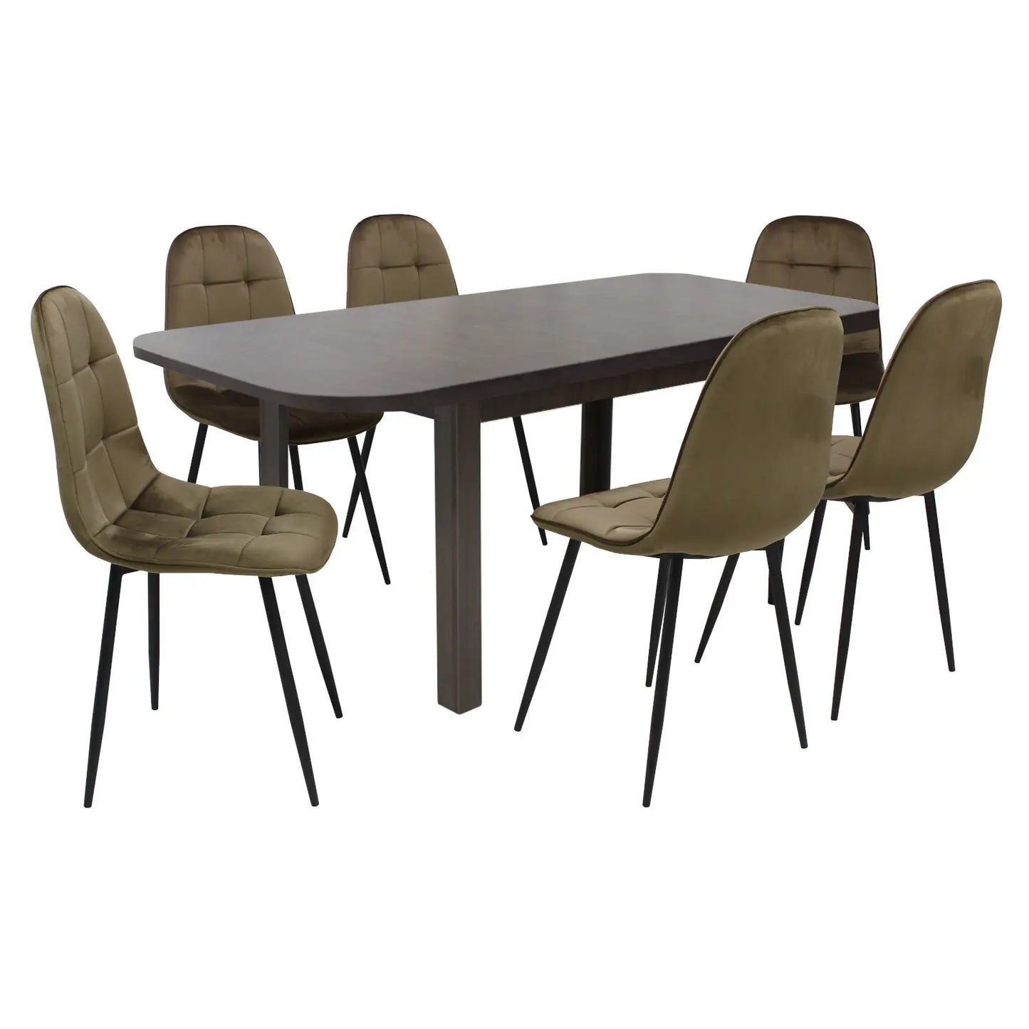 Разтегателна Маса Рома Венге с6 Стола Livo