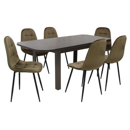 Разтегателна Маса Рома Венге с6 Стола Livo