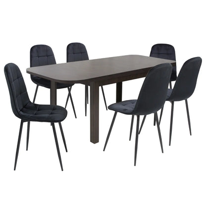 Разтегателна Маса Рома Венге с6 Стола Livo