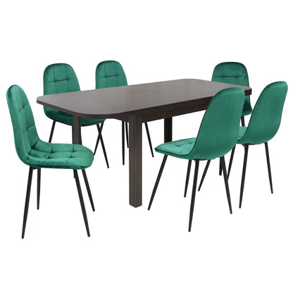 Разтегателна Маса Рома Венге с6 Стола Livo