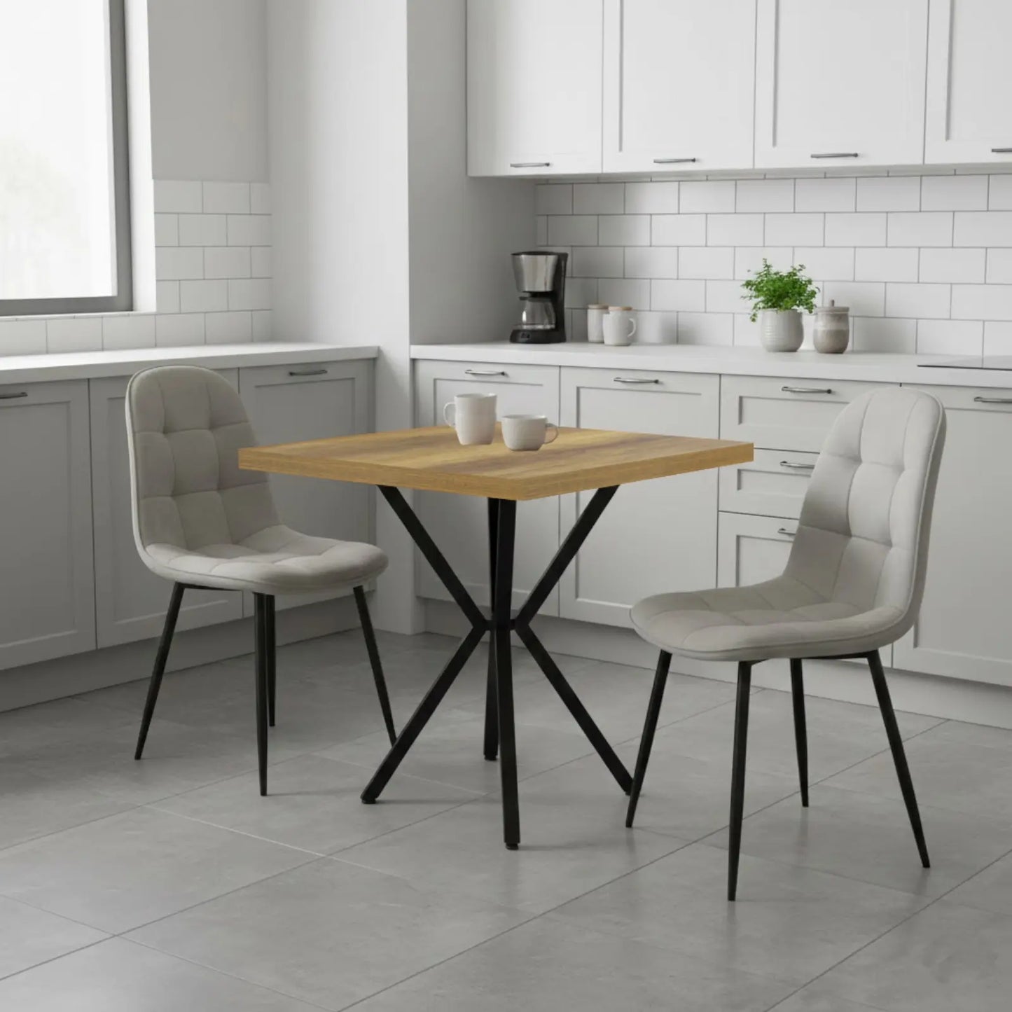 Квадратна маса Маса Artex Орех с2 Стола Ливо