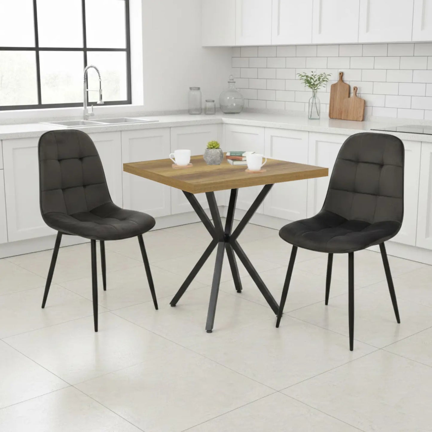 Квадратна маса Маса Artex Орех с2 Стола Ливо