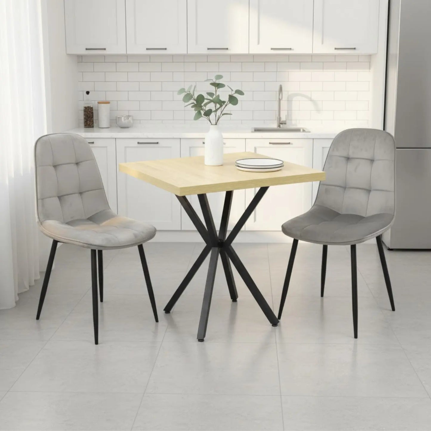 Квадратна маса Маса Artex с2 Стола Ливо