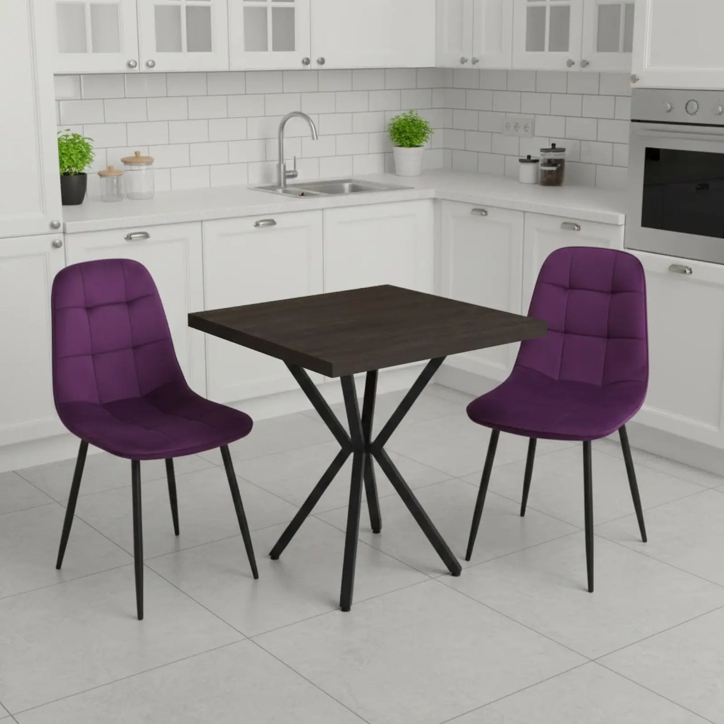 Квадратна маса Маса Artex Венге с2 Стола Ливо