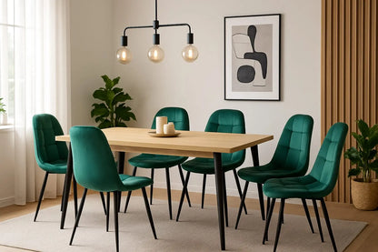 Разтегателна маса Viena Сонома с 6 стола Livo