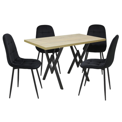 Маса Стела Дъб Сонома с4 Стола Livo